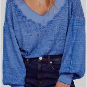 Blue Free People Top